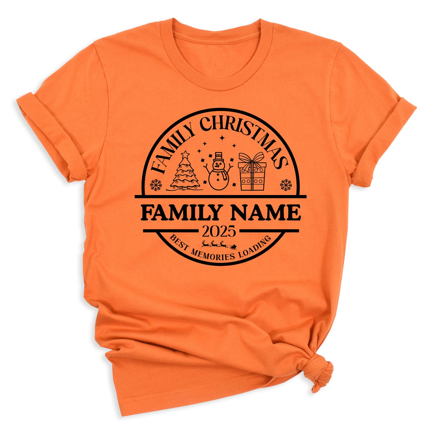 Christmas Custom Matching Family Name Shirts – Personalized Family Christmas T-Shirts & Group Tees