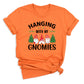 Hanging With My Gnomies Christmas Shirt – Cute Gnome Holiday Tee, Family Matching Xmas T-Shirt, Santa Gnome Party Shirt