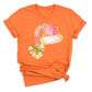 Coquette Santa Hat Pink Bow Shirt – Trendy Christmas Tee for Women & Girls, Xmas Party Holiday Top
