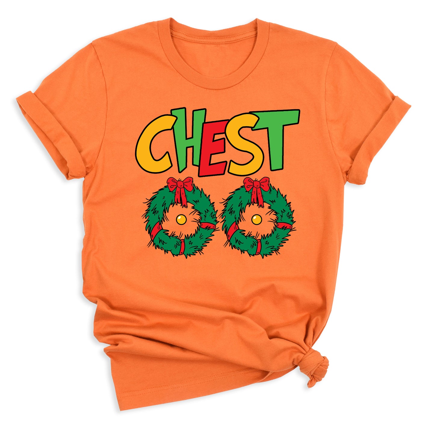 Christmas Chest Nuts Couple Shirts – Funny Matching Holiday Tees for Men & Women, Sarcastic Xmas Party Outfit, Boyfriend Girlfriend Gift