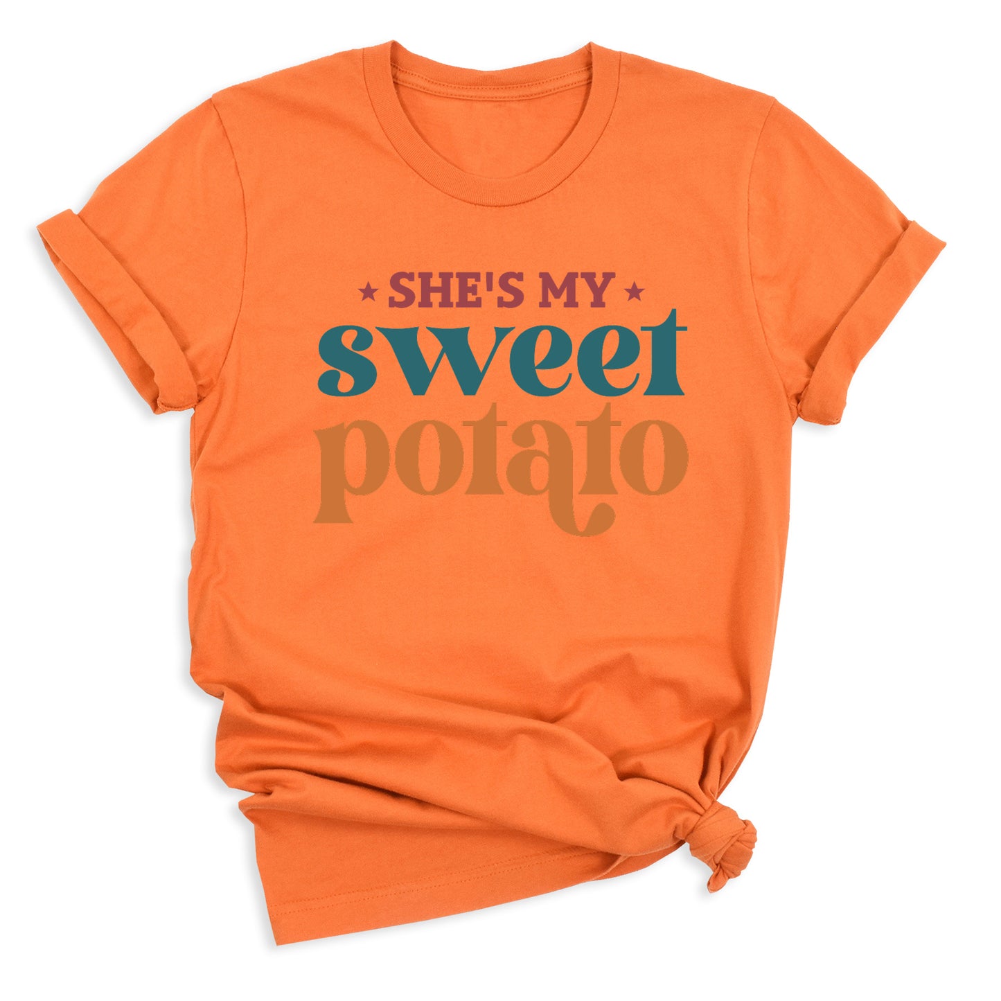 Thanksgiving Matching Couple Shirt – She’s My Sweet Potato I Yam Tee