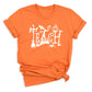 Halloween Teach T-Shirt – Cute Pumpkin School Shirt, Fall Teacher Tee for Spooky Season