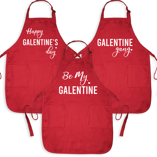 Galentine Gang Apron – Cute Valentine Cooking Apron for Friends