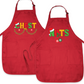Christmas Chest Nuts Couple Aprons – Funny His & Hers Holiday Kitchen Aprons