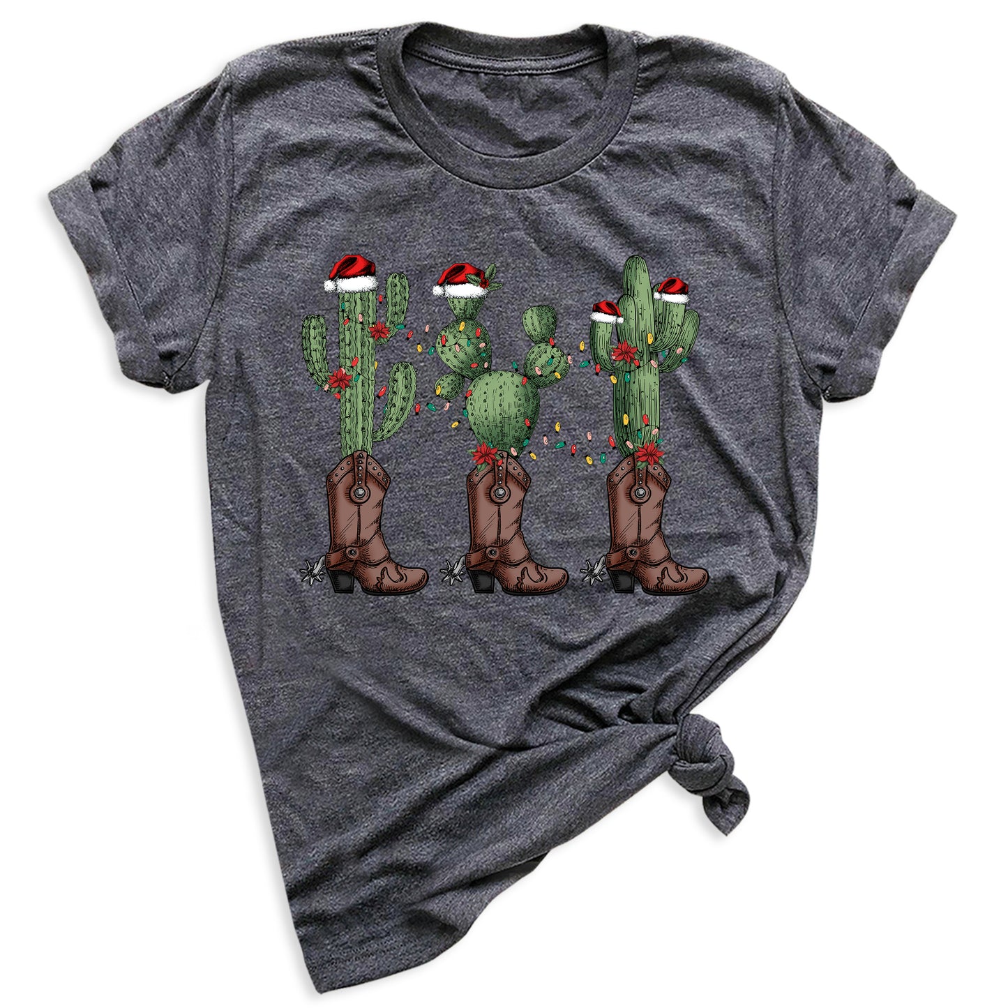 Christmas Cacti Shirt – Cowboy & Cowgirl Western Holiday Tee
