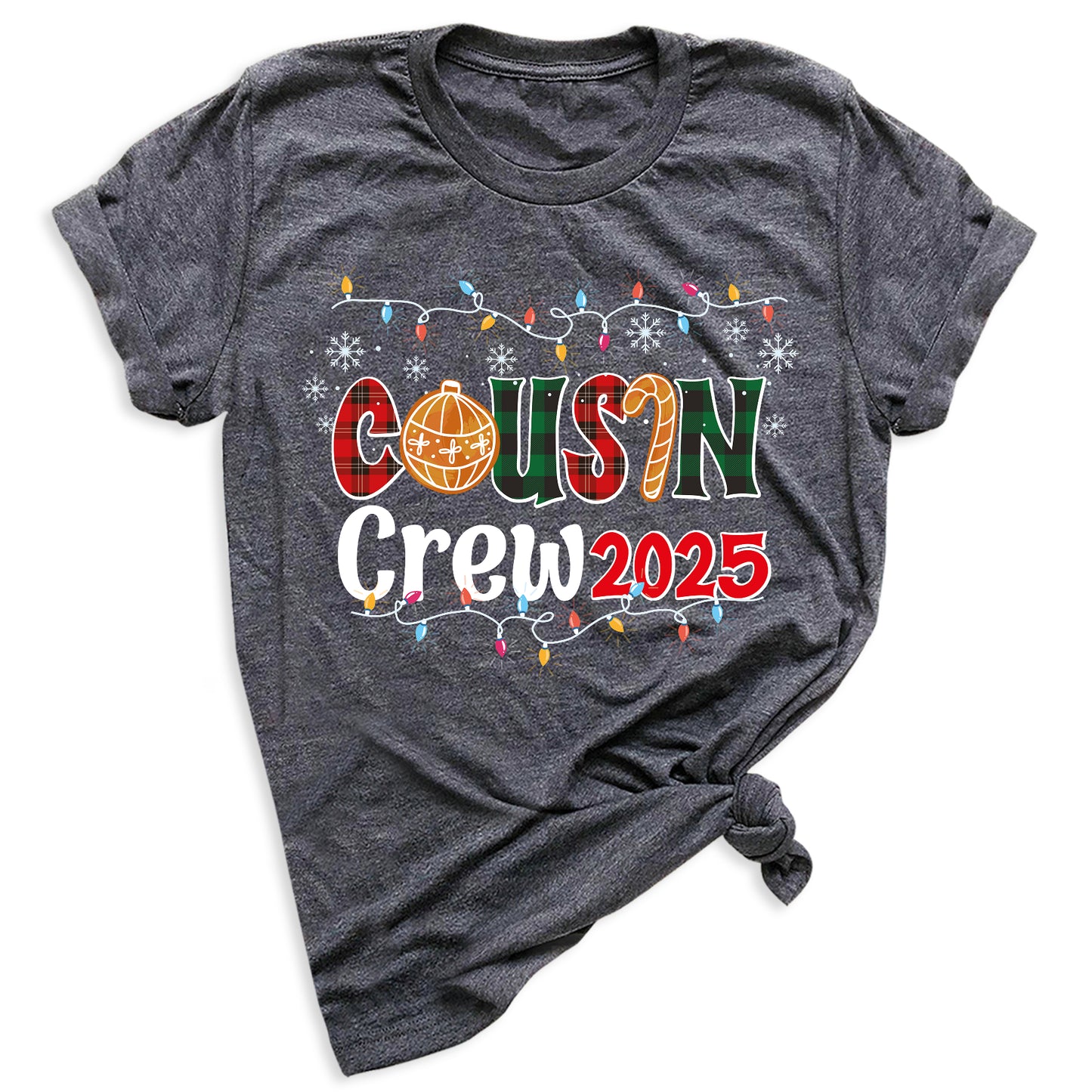 Cousin Crew 2025 Christmas Shirt – Matching Family Holiday Tee, Christmas Cousins T-Shirt