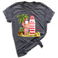 Beach Party Christmas Shirt – Santa Surfing Holiday Tee