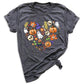 Halloween Elements Heart Shirt – Spooky Season Tee | Women’s Ghost & Pumpkin Shirt