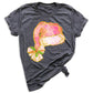 Coquette Santa Hat Pink Bow Shirt – Trendy Christmas Tee for Women & Girls, Xmas Party Holiday Top