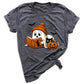 Reading Ghost Halloween Shirt – Book Lover Spooky Season Tee