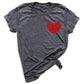 Red Roses Heart Shirt – Valentine Floral Love Tee for Women