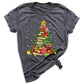 Christmas Books Tree Shirt – Book Lover Holiday Tee, Reading Xmas Top for Teachers, Students & Librarians