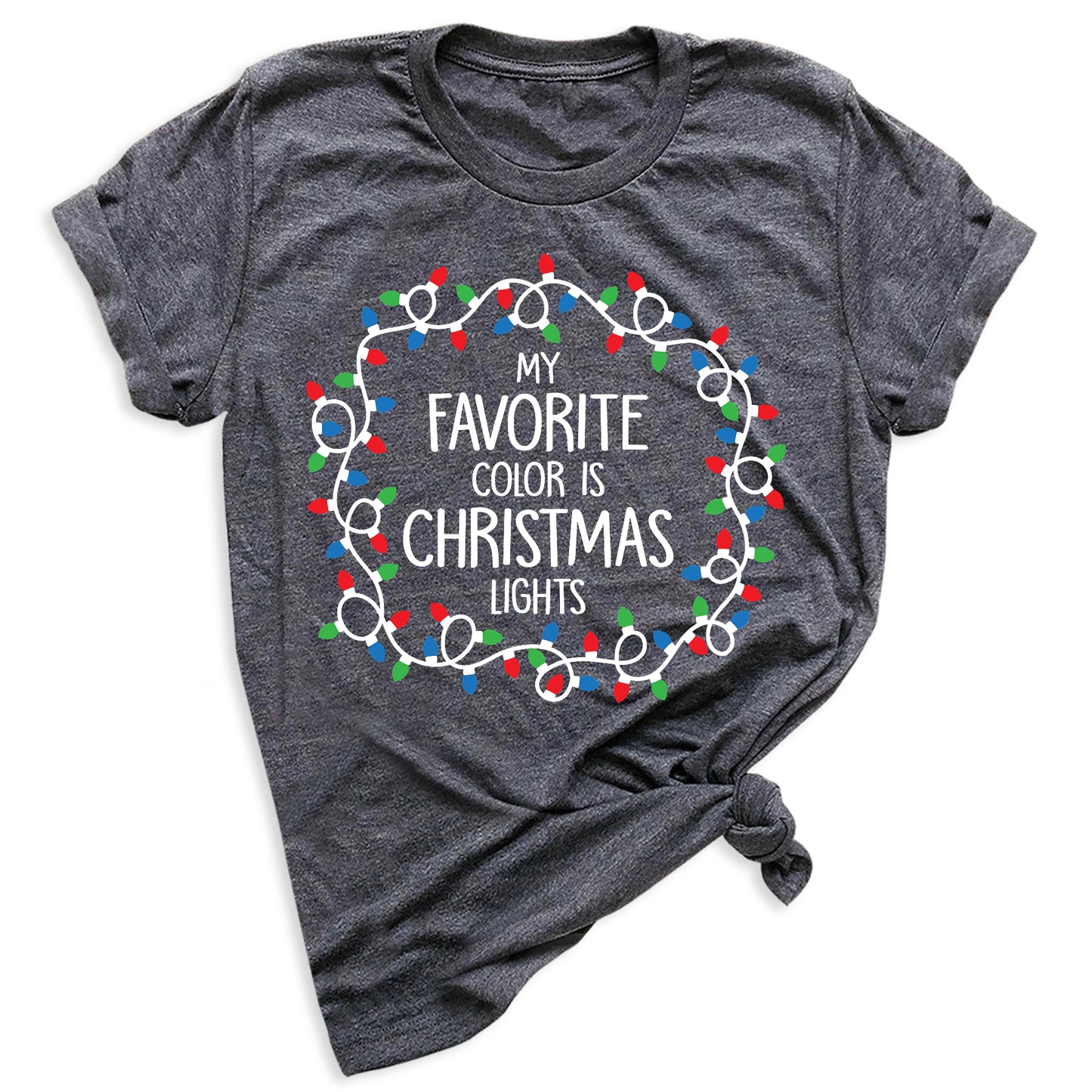 Christmas Lights Shirt – My Favorite Color is Christmas Lights Tee