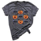 Funny Halloween Pumpkin Face Shirt – Coquette Bow Spooky Season Tee