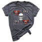 Halloween Skeleton Shirt with Bow – Halloween Party Tee for Girls