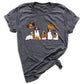 Halloween Ghost Dogs Shirt – Cute Dog Lover Tee for Women Men, Funny Pumpkin & Bat Halloween Top, Dog Mom Spooky Season Outfit