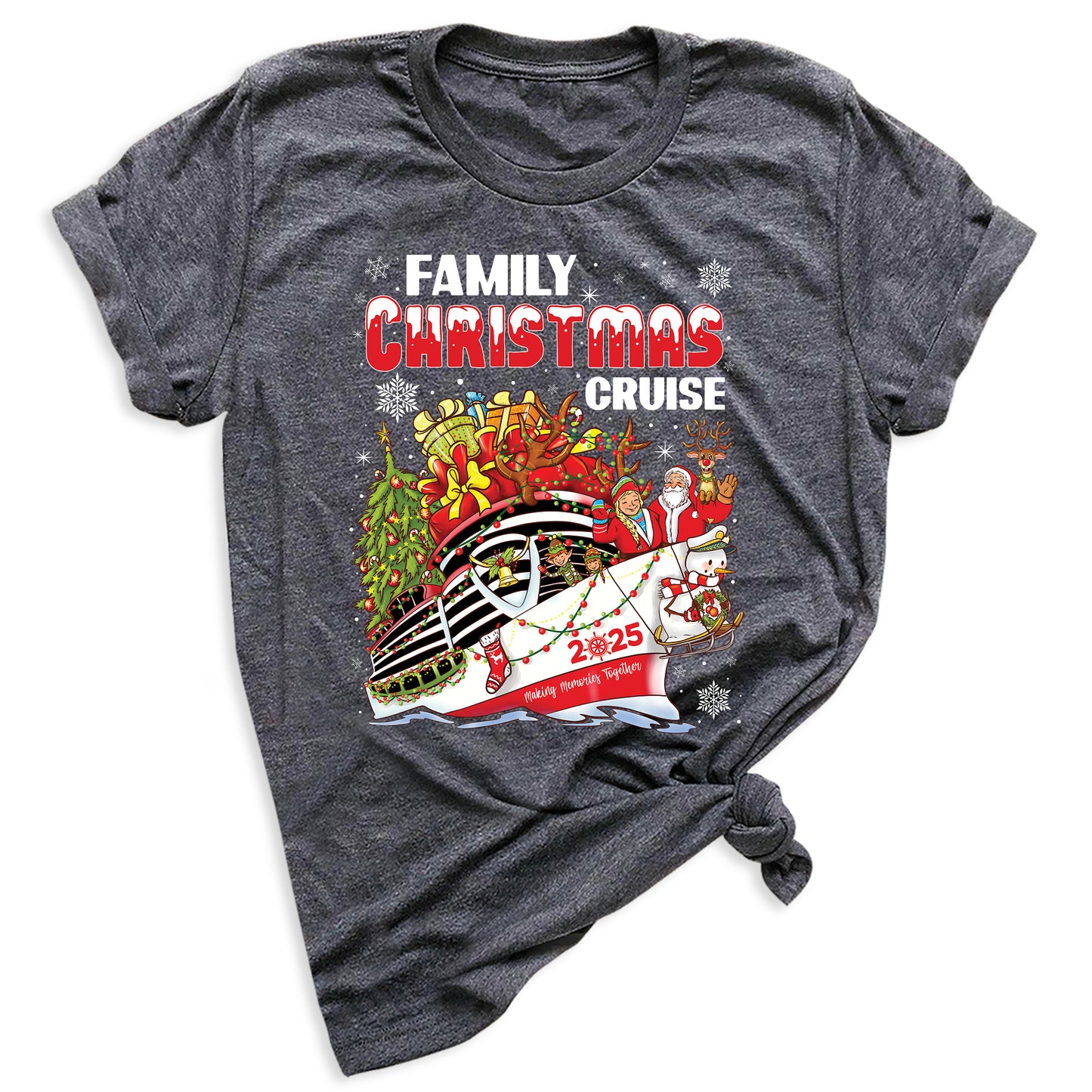 Christmas Family Cruise Shirt – Custom Holiday Vacation Tee, Matching Cruise Crew Santa Shirt for Family Trip