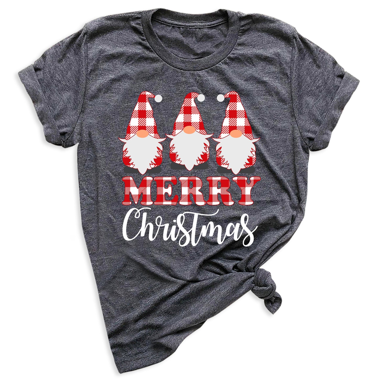 Gnomes Buffalo Plaid Christmas Shirt – Matching Family Xmas Tee – Merry Gnomes Holiday Shirt