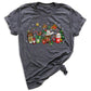 Christmas Latte Coffee T-Shirt – Holiday Coffee Lover Tee, Cute Xmas Shirt with Mugs & Christmas Tree Design