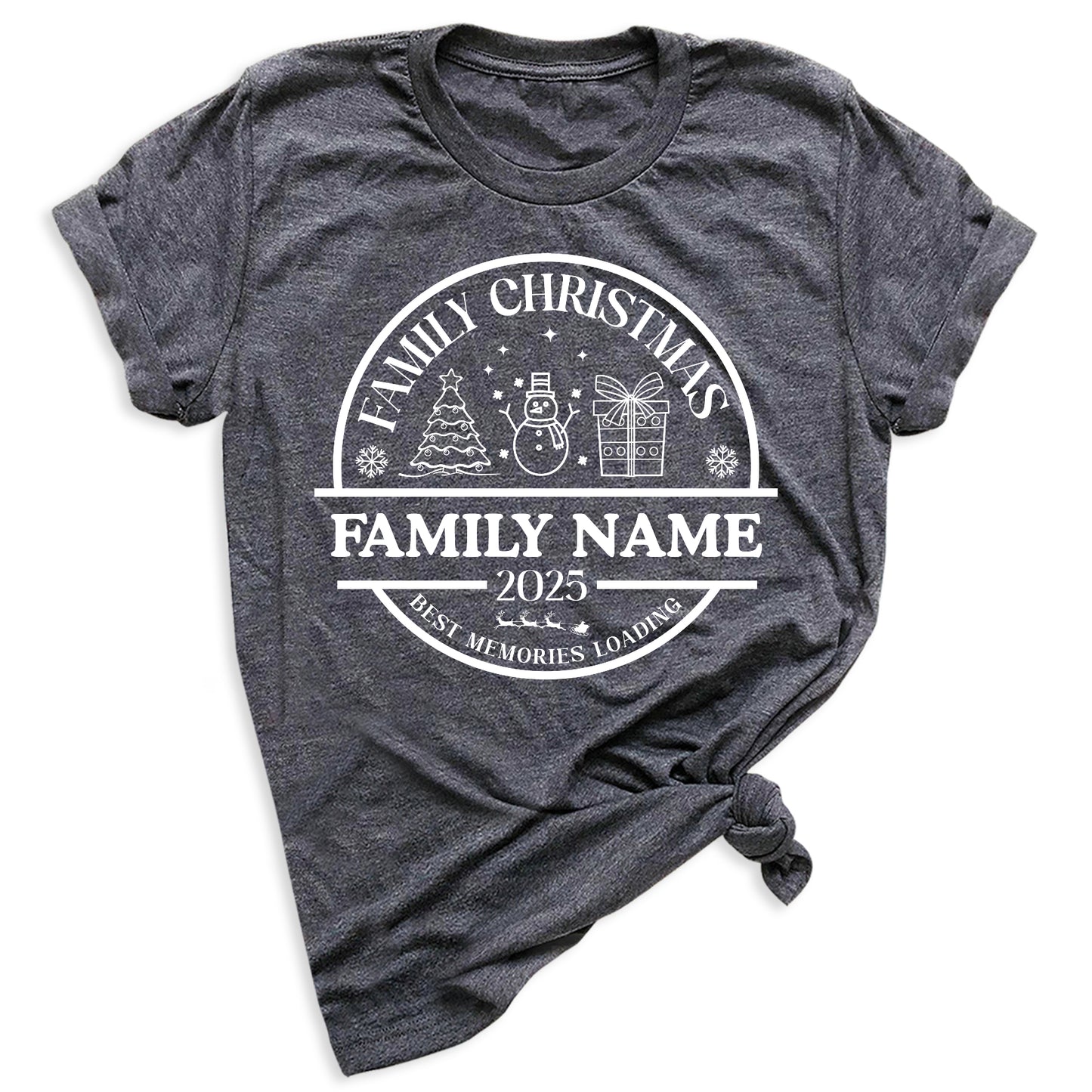 Christmas Custom Matching Family Name Shirts – Personalized Family Christmas T-Shirts & Group Tees