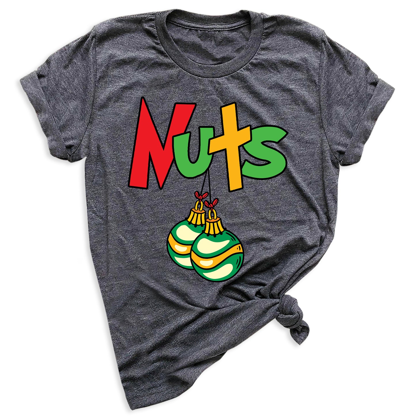 Christmas Chest Nuts Couple Shirts – Funny Matching Holiday Tees for Men & Women, Sarcastic Xmas Party Outfit, Boyfriend Girlfriend Gift
