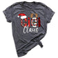 Gigi Claus Christmas Shirt for Grandma – Custom Gigi, Mimi, Nana Xmas Tee with Santa Hat & Plaid Design