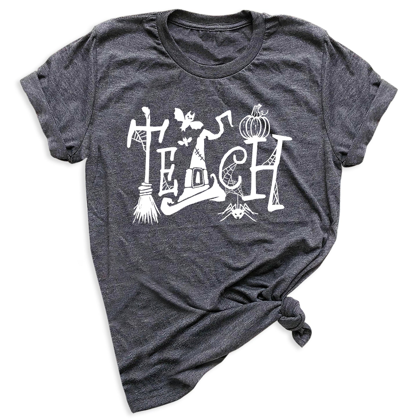 Halloween Teach T-Shirt – Cute Pumpkin School Shirt, Fall Teacher Tee for Spooky Season