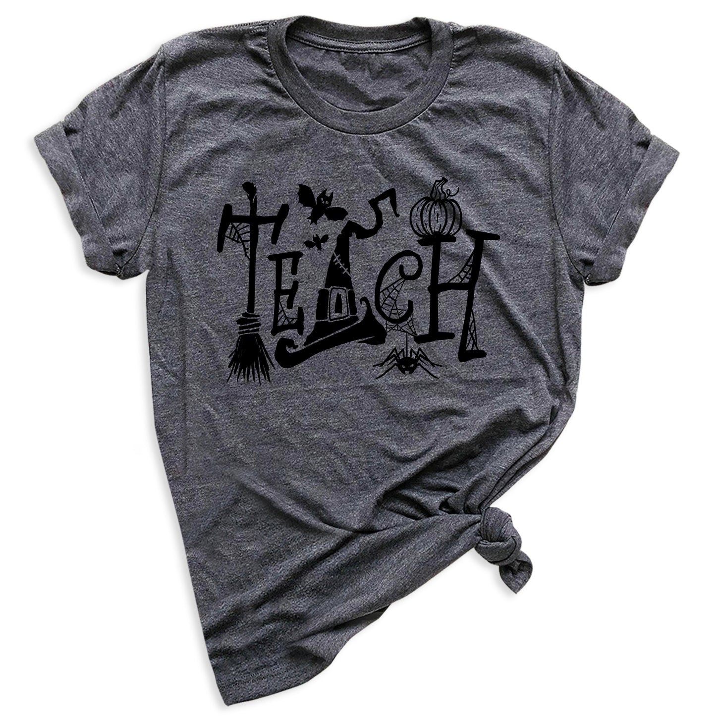 Halloween Teach T-Shirt – Cute Pumpkin School Shirt, Fall Teacher Tee for Spooky Season