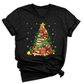 Christmas Books Tree Shirt – Book Lover Holiday Tee, Reading Xmas Top for Teachers, Students & Librarians