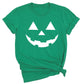 Pumpkin Face Halloween T-Shirt | Cute Orange Jack O’Lantern Tee for Women & Couples