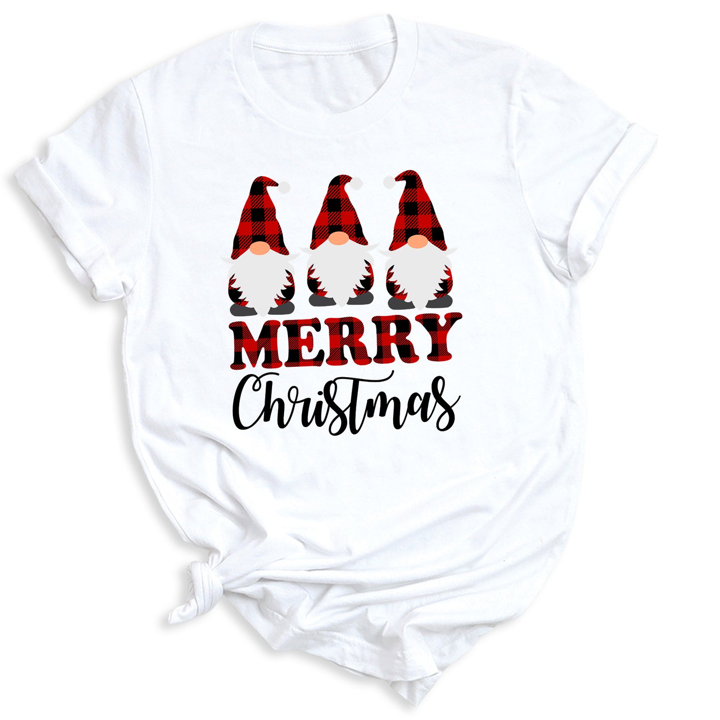Buffalo Plaid Gnomes Shirt – Funny Christmas Tee for Family Matching