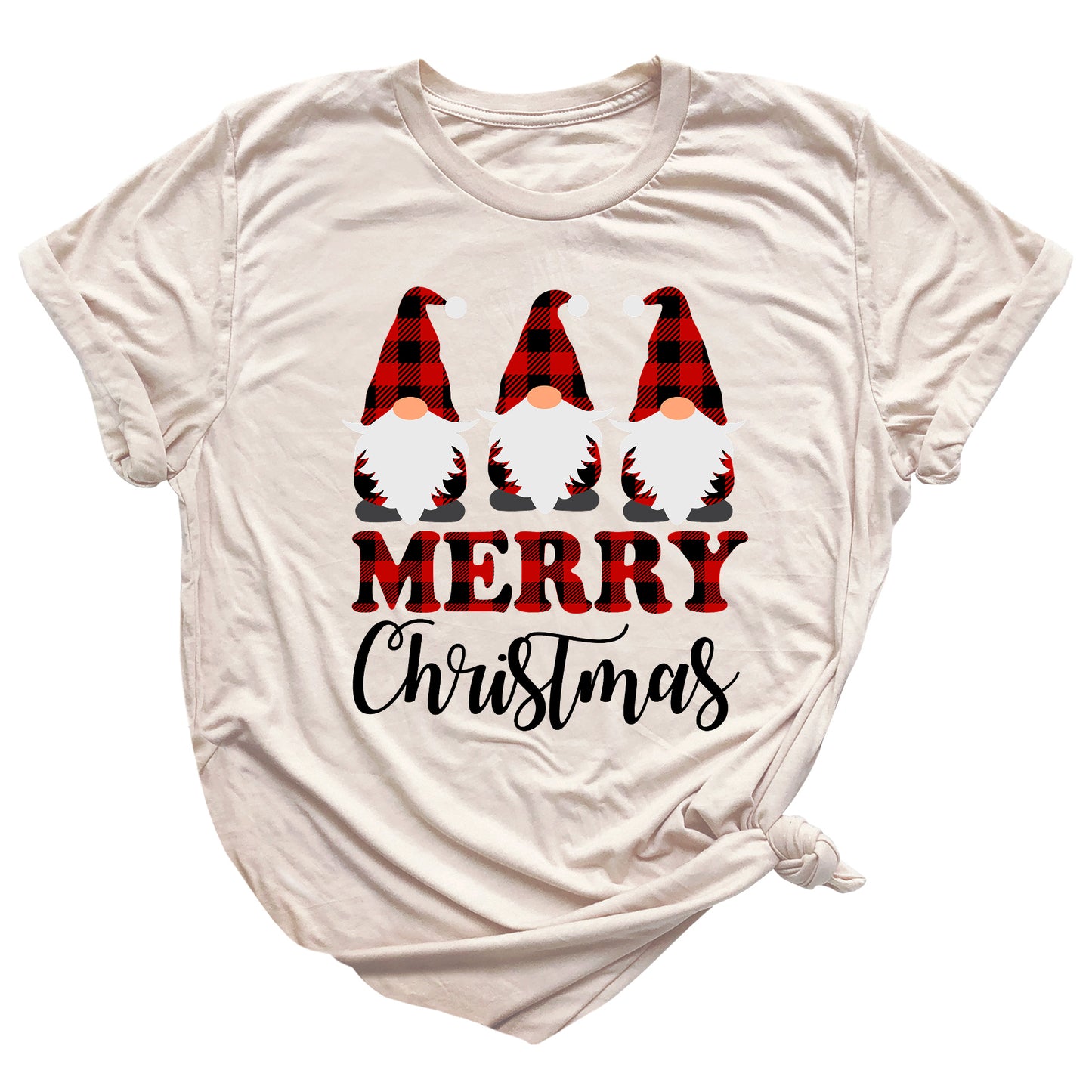 Buffalo Plaid Gnomes Shirt – Funny Christmas Tee for Family Matching