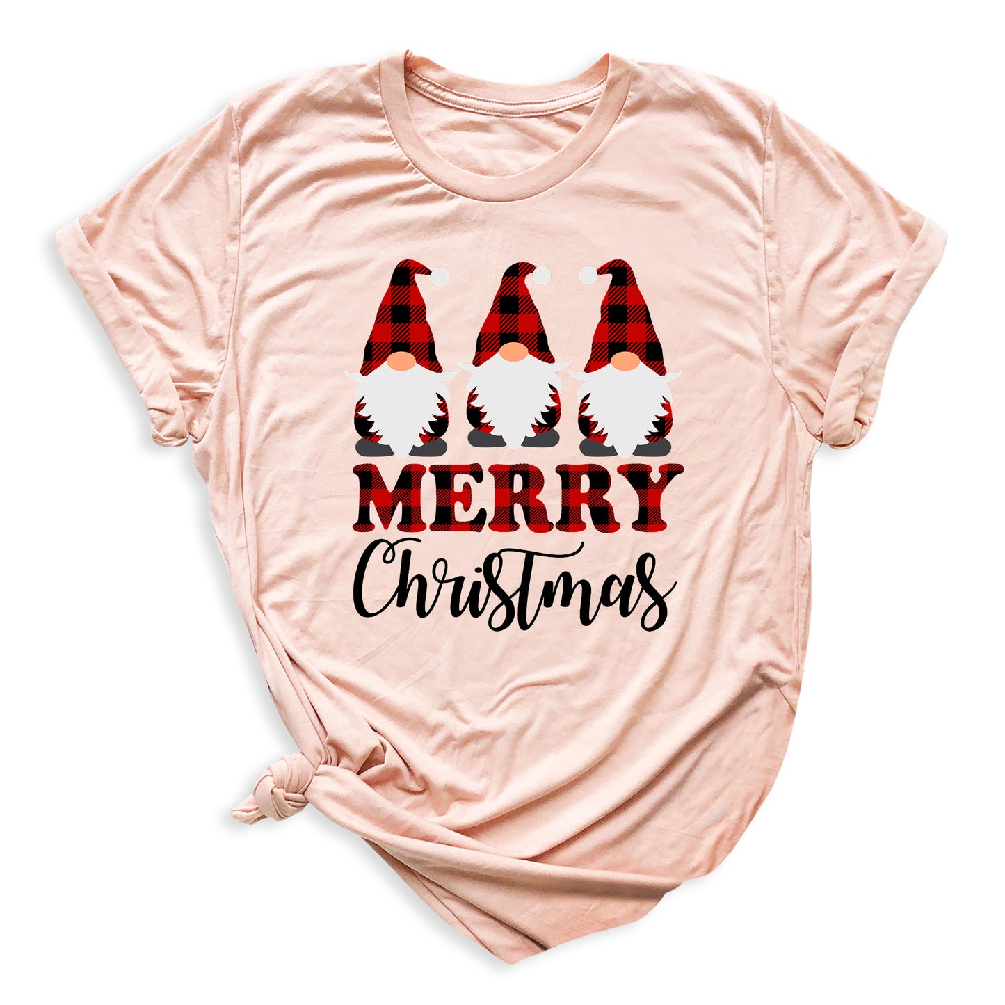 Buffalo Plaid Gnomes Shirt – Funny Christmas Tee for Family Matching