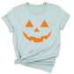 Pumpkin Face Halloween T-Shirt | Cute Orange Jack O’Lantern Tee for Women & Couples