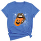 Leopard Lips & Pumpkin Tongue Halloween Graphic Tee – Witches & Halloweentown Shirt