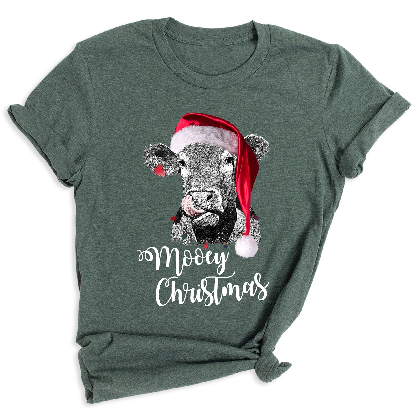 Mooey Christmas Shirt – Funny Cow Holiday Graphic Tee for Winter