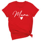 Mama Heart Shirt – Cute Mom Life Graphic Tee, Mother’s Day Gift