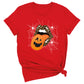 Leopard Lips & Pumpkin Tongue Halloween Graphic Tee – Witches & Halloweentown Shirt
