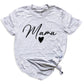 Mama Heart Shirt – Cute Mom Life Graphic Tee, Mother’s Day Gift