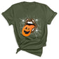 Leopard Lips & Pumpkin Tongue Halloween Graphic Tee – Witches & Halloweentown Shirt