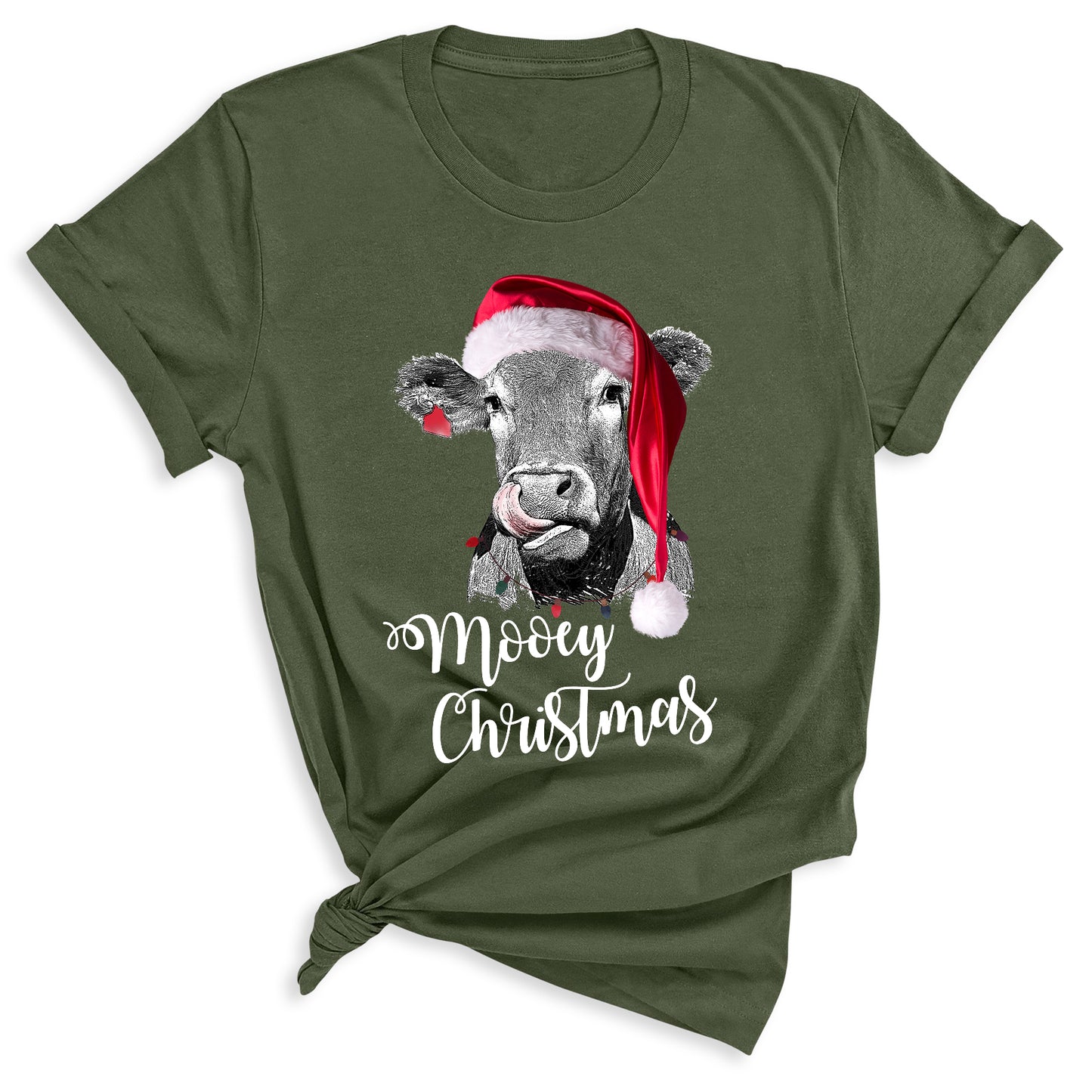 Mooey Christmas Shirt – Funny Cow Holiday Graphic Tee for Winter