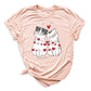 Valentine’s Day Cat Shirt for Couples – Cute Cats with Hearts Tee