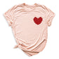 Red Roses Heart Shirt – Valentine Floral Love Tee for Women