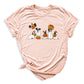 Halloween Ghost Dogs Shirt – Cute Dog Lover Tee for Women Men, Funny Pumpkin & Bat Halloween Top, Dog Mom Spooky Season Outfit