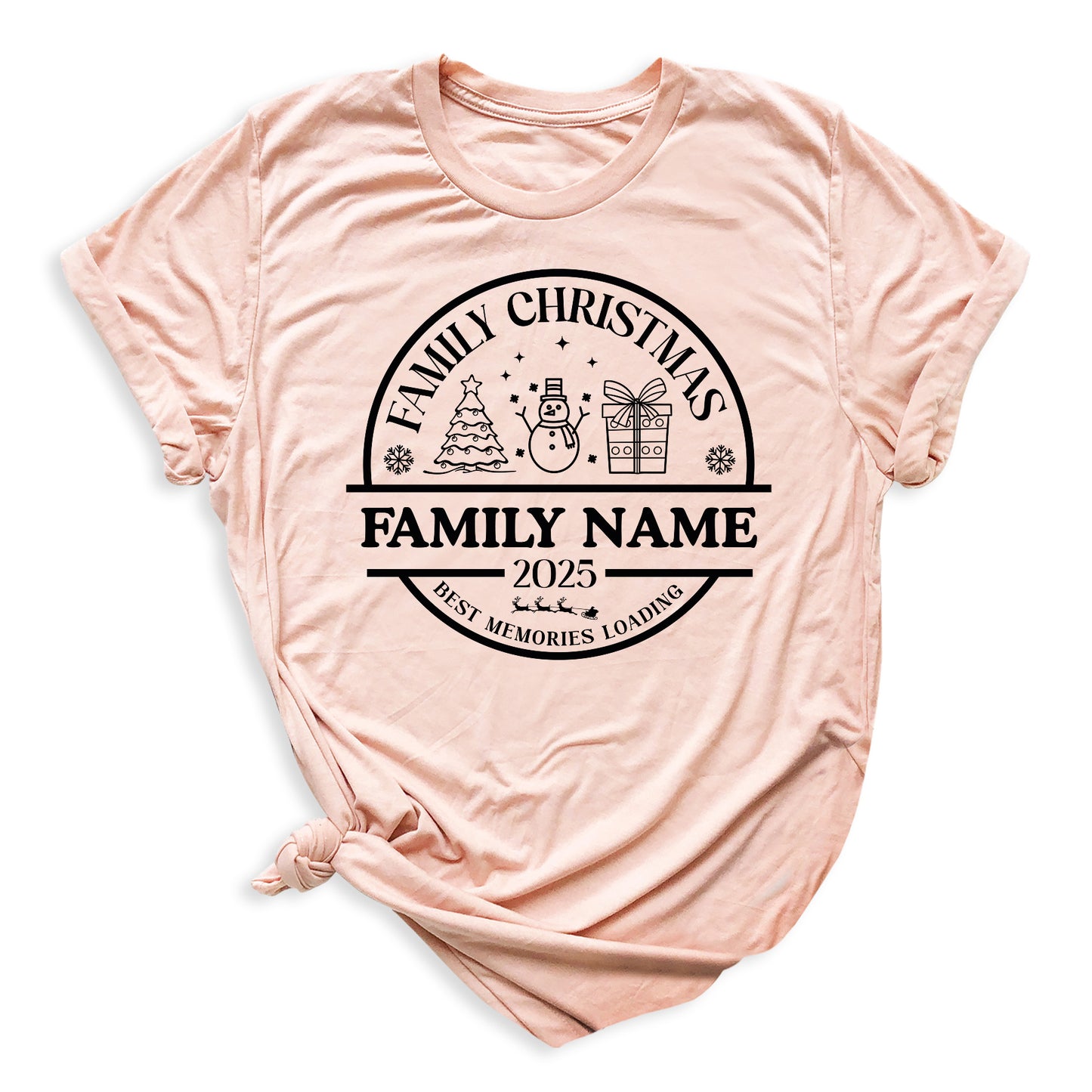 Christmas Custom Matching Family Name Shirts – Personalized Family Christmas T-Shirts & Group Tees