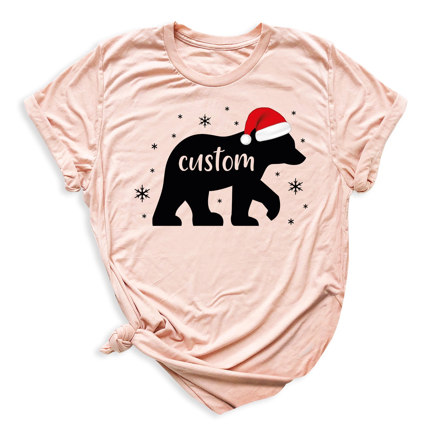 Matching Family Bear Christmas Shirts – Custom Holiday Bear Tees for Mom, Dad & Kids | Personalized Xmas Family Outfits