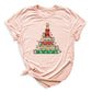 Christmas Pencil Tree Shirt – Teacher Holiday Tee, Cute School Xmas Top for Women & Students