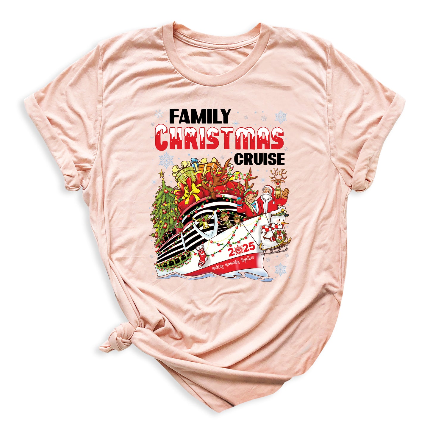 Christmas Family Cruise Shirt – Custom Holiday Vacation Tee, Matching Cruise Crew Santa Shirt for Family Trip