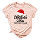 Custom Christmas Crew 2025 Shirt – Matching Family Holiday Tee, Personalized Christmas Shirts