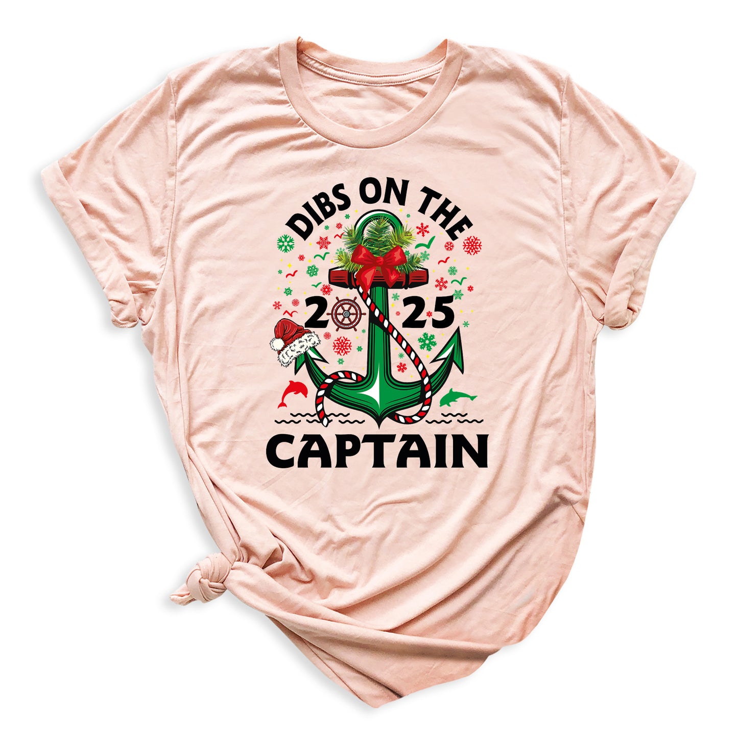 Christmas Dibs on the Captain Shirt – Nautical Christmas Tee for Boat Lovers | Captain Cruise Holiday T-Shirt 2025
